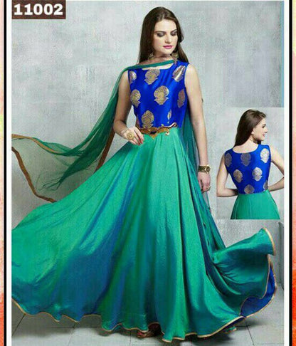 Beautiful partywear anarkali suit
