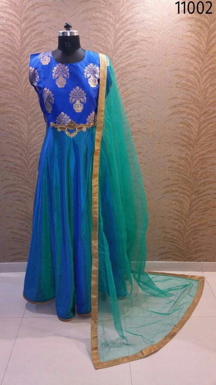 Beautiful partywear anarkali suit