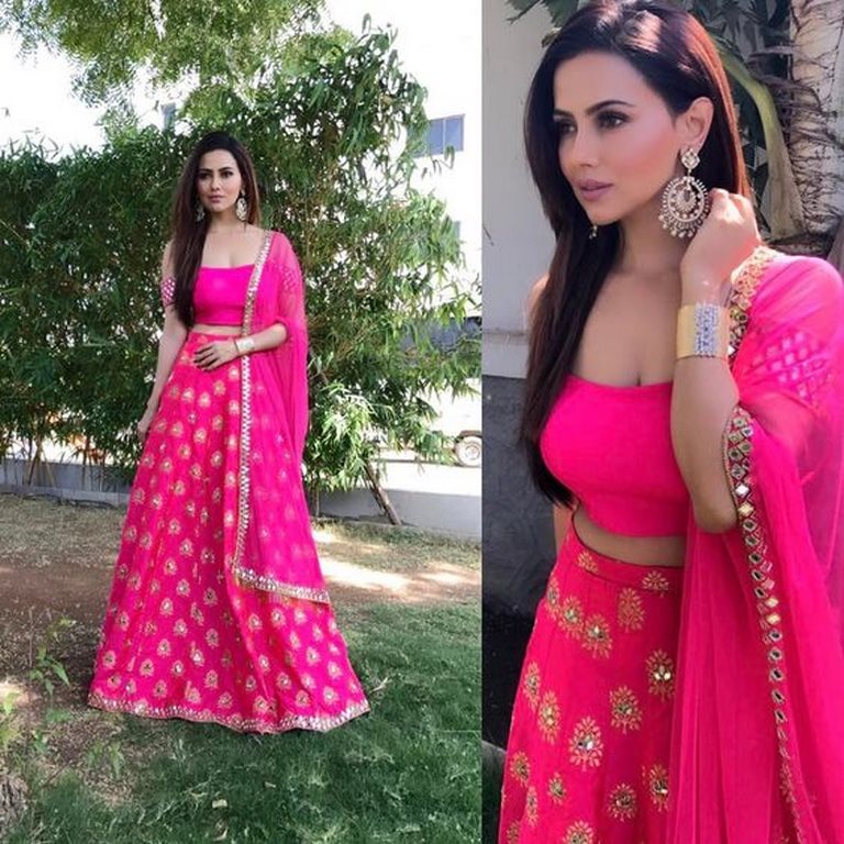 Beautiful Pink embroidered Wedding lehenga