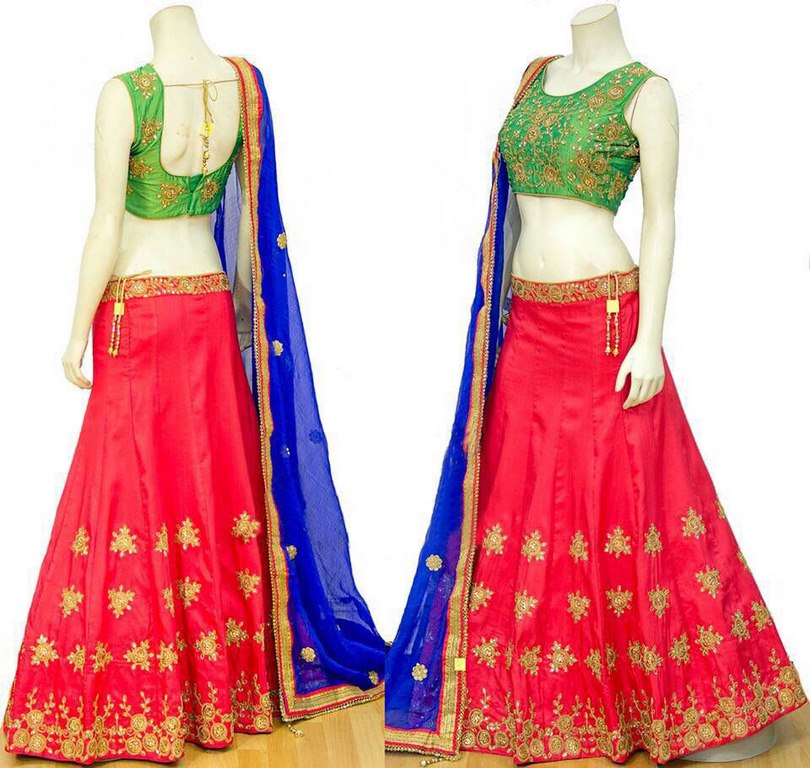 Beautiful Pink embroidered Wedding lehenga