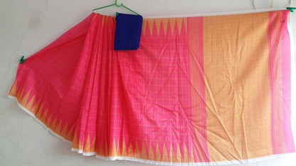 Beautiful Pink Printed Ceremonial Saree