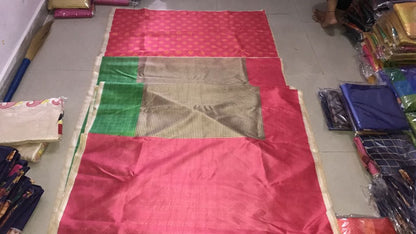 Beautiful Pink Printed Wedding Saree