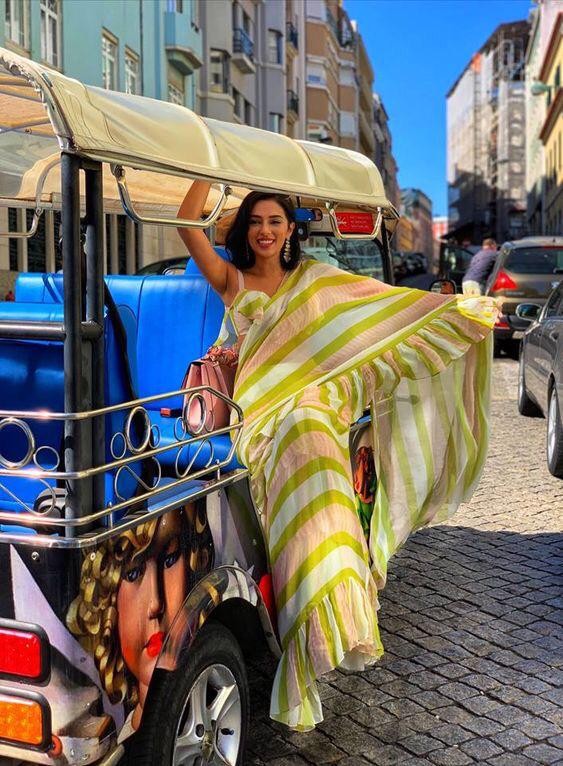 Beautiful pure georgette printed casual wear saree