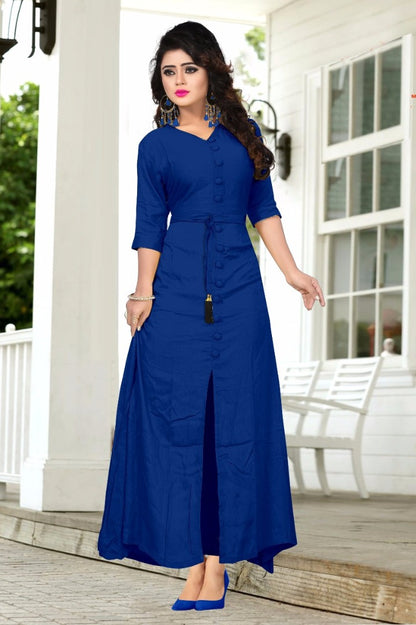 Beautiful pure rayon multicolor summer kurties