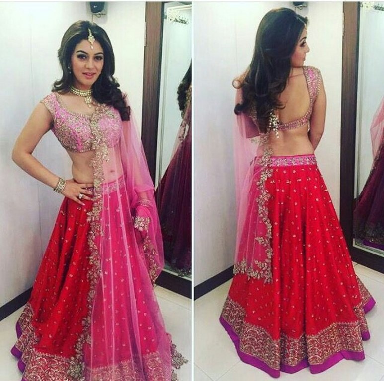 Beautiful Red embroidered Wedding lehenga