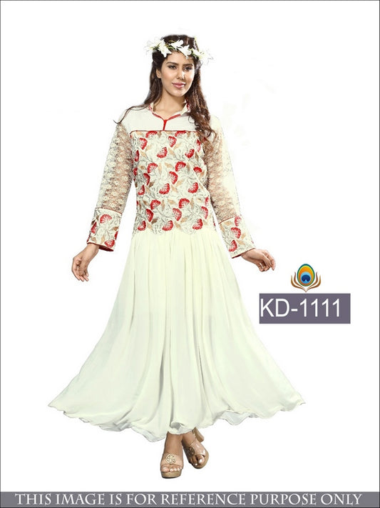 Beautiful white embroidered gown