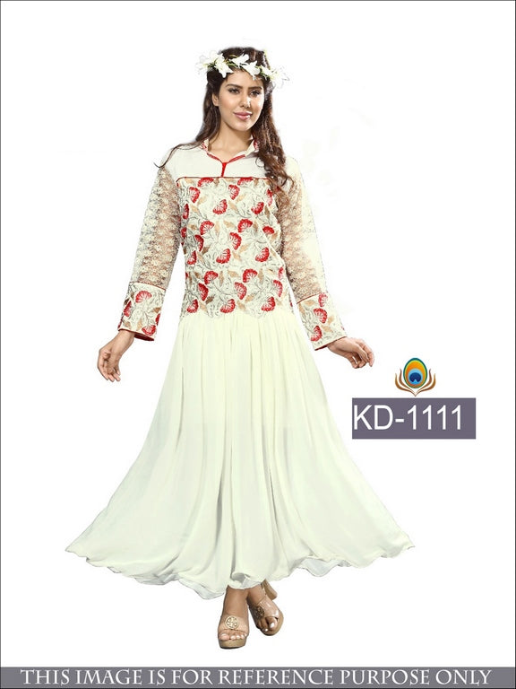 Beautiful white embroidered gown