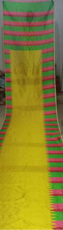 Beautiful Yellow Printed Festival Saree