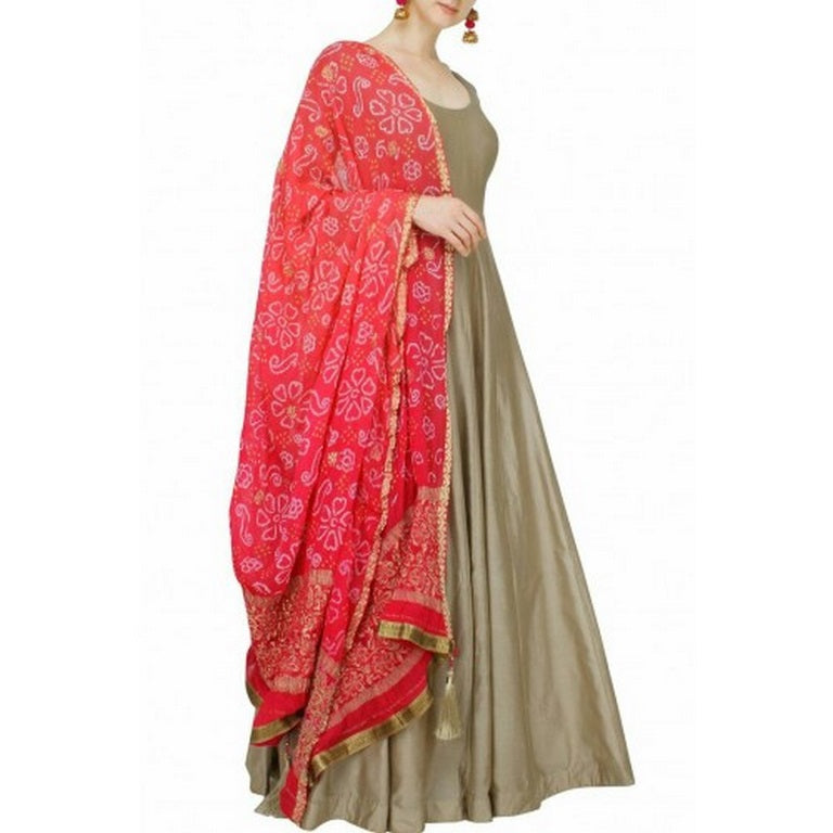 Beutiful Golden Plain Ceremonial Anarkali Suit