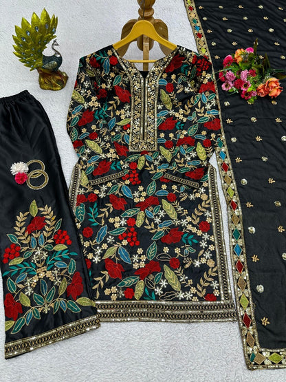 Black heavy work designer salwar suit