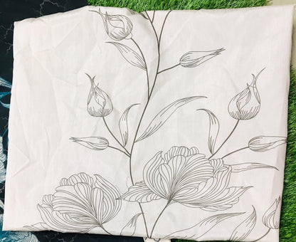 Black moss digital printed designer saree