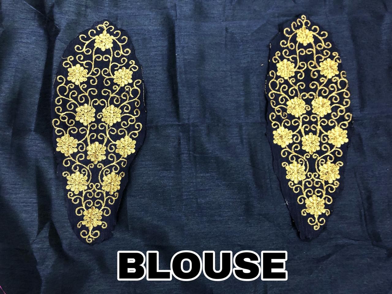 black pure georgette designer embroidered wedding saree