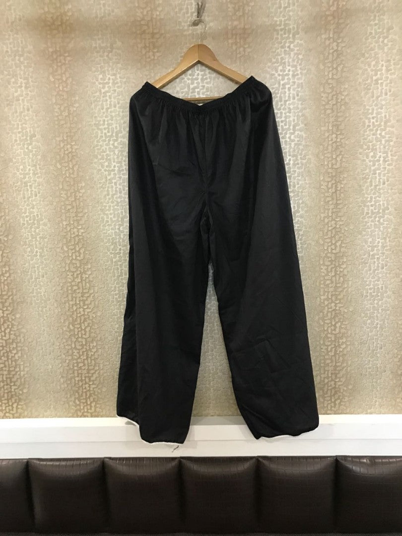 Black tapeta silk plazzo salwar suit