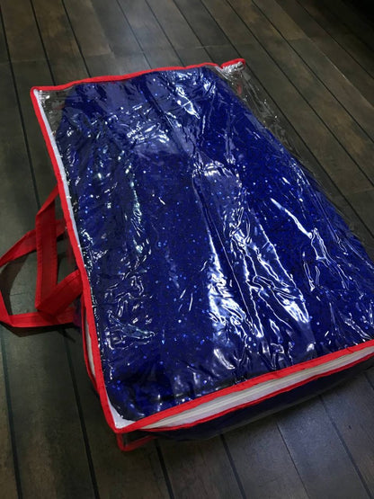 Blue heavy sequence embroidery work party wear gown