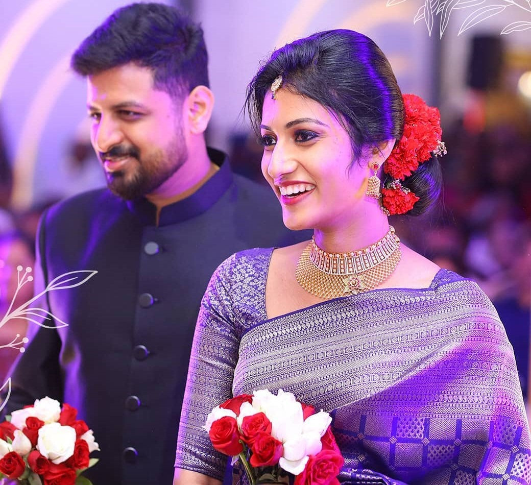 Blue kanchipuran kota silk jacquard pattern work saree