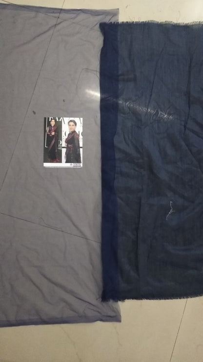 Bollywood blue partywear embroidered saree