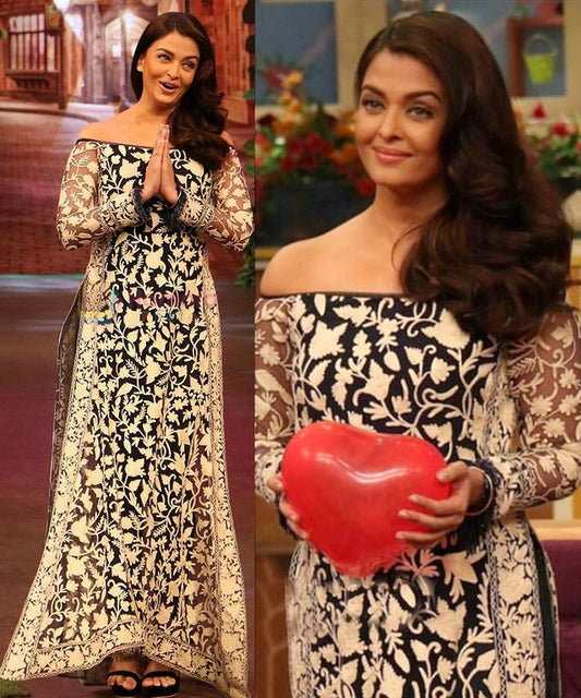 Bollywood style beautiful white gown