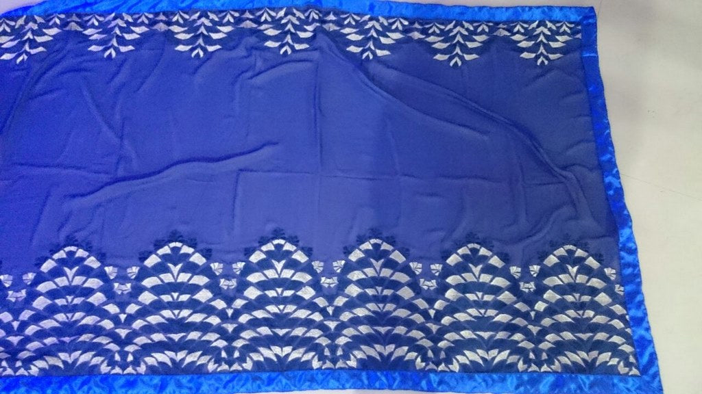 Bollywood style fancy blue saree