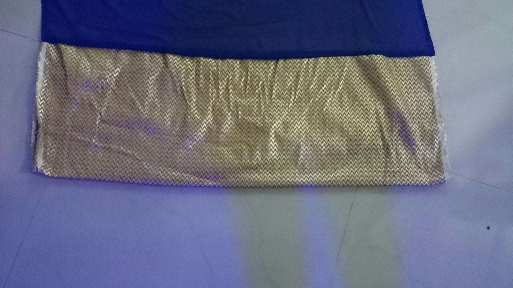 Bollywood style fancy blue saree