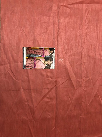 Bollywood style fancy threadwork peach ceremonial saree