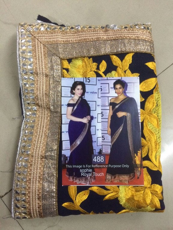 Bollywood style gorgeous blue partywear saree