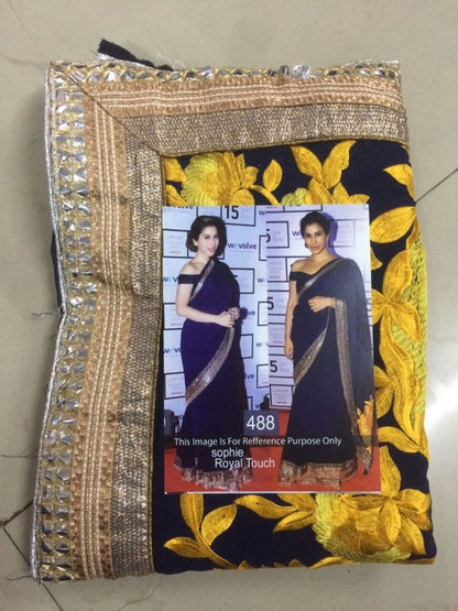 Bollywood style gorgeous blue partywear saree