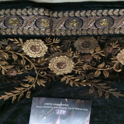 Bollywood style gorgeous partywear embroidered saree