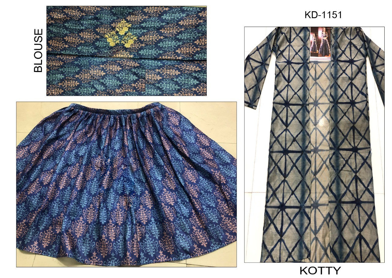 bollywood style indowestern partywear lehenga with koti