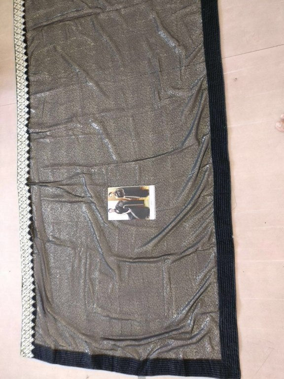 Bollywood style partywear black saree