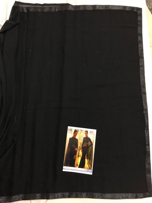 Bollywood style partywear black saree