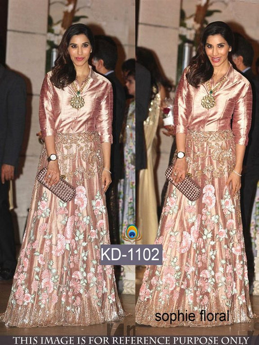 bollywood style stylist joya silk gown