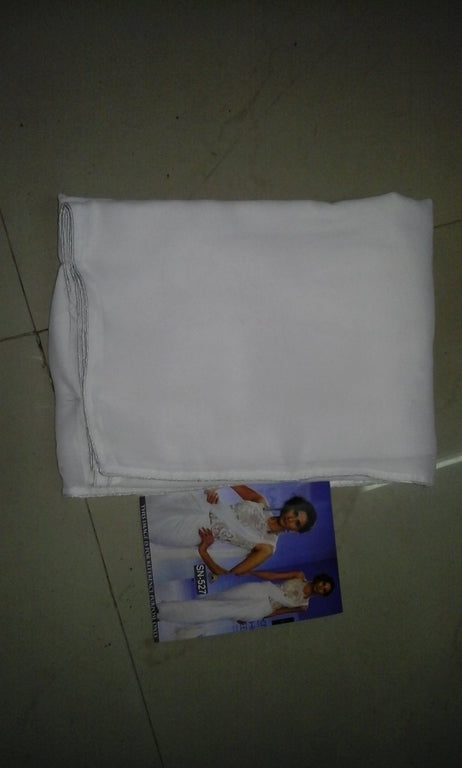 bollywood white saree with fancy blouse