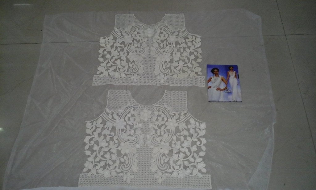 bollywood white saree with fancy blouse