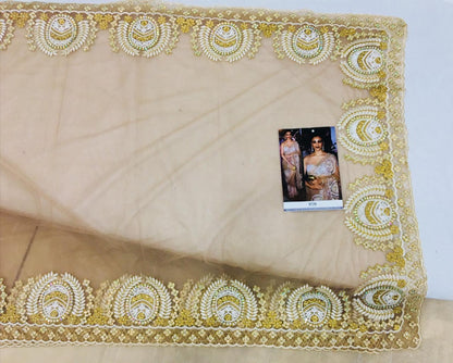 Daisy shah designer embroidered butterfly net ceremonial bollywood style saree