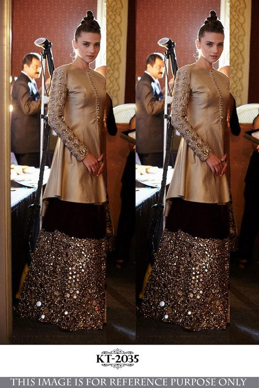 Designer black indowestern heavvy lehenga