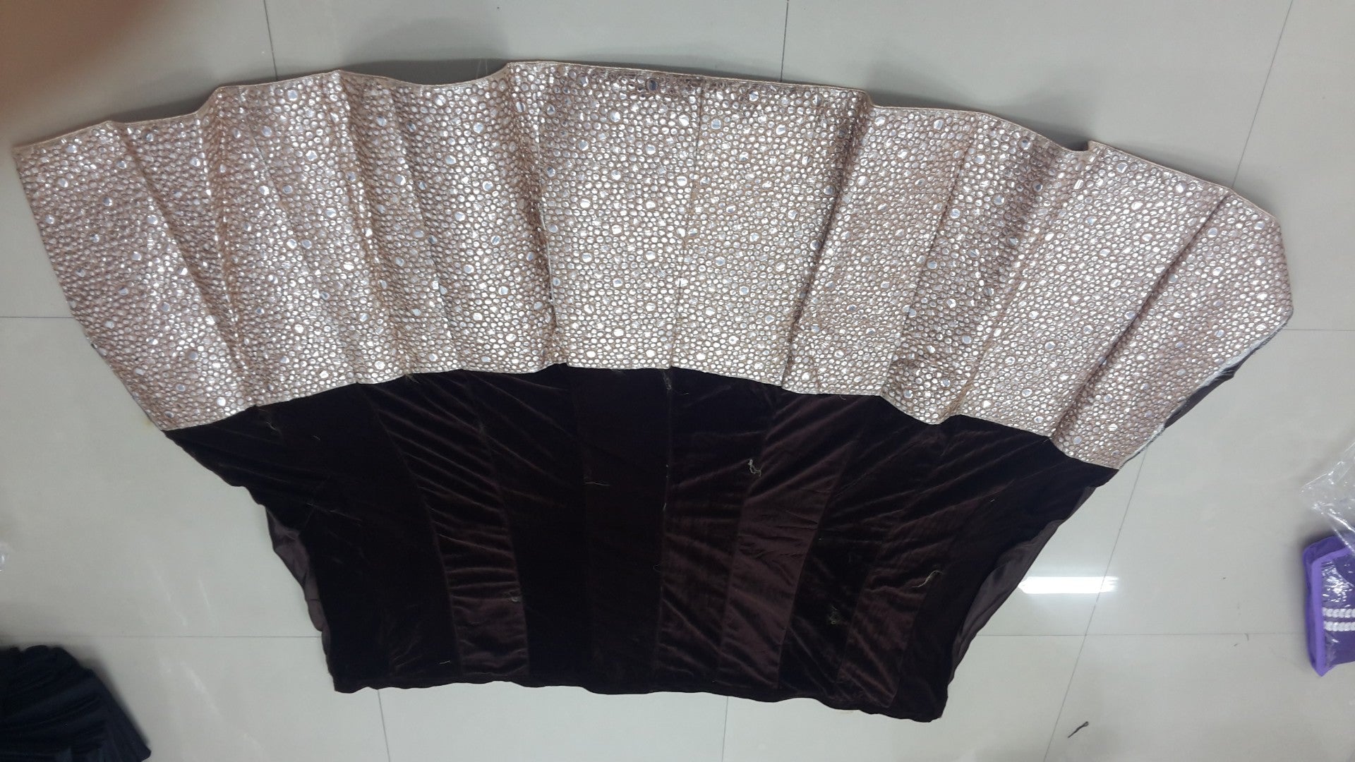 Designer black indowestern heavvy lehenga