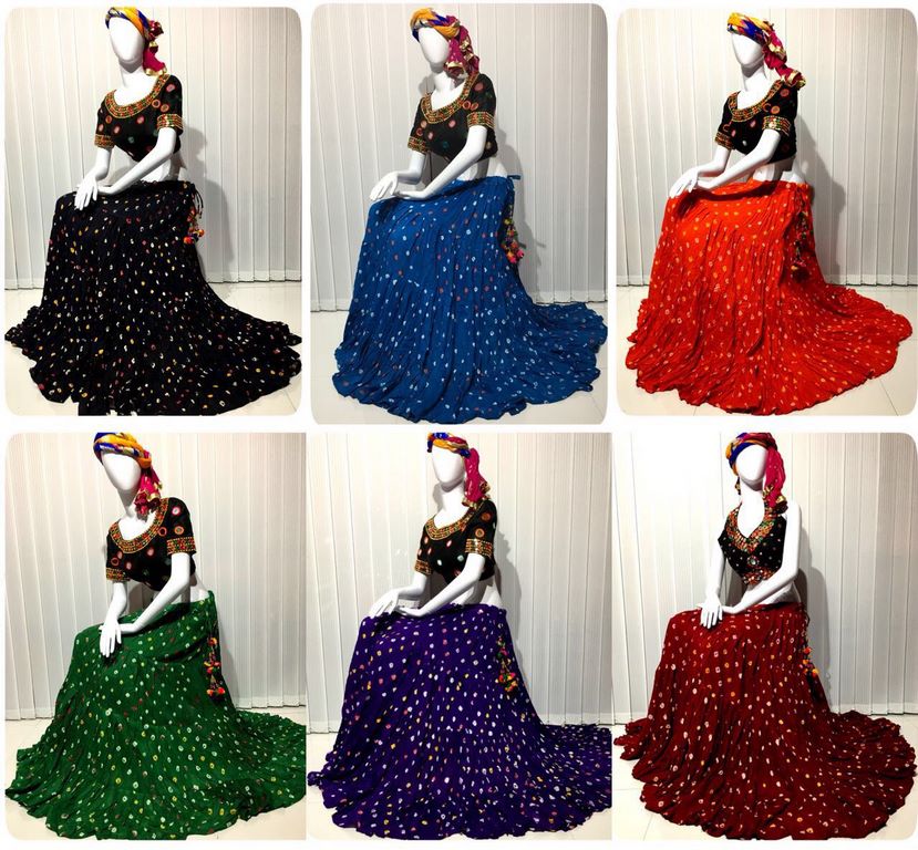 designer embroidered Navratri special lehenga