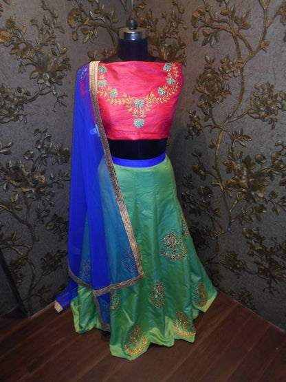 Designer embroidered wedding lehenga