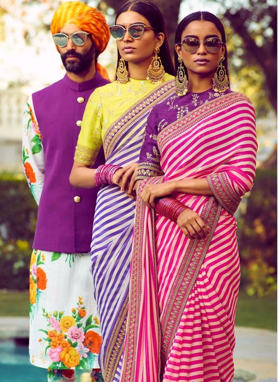 Designer georgette printed saree