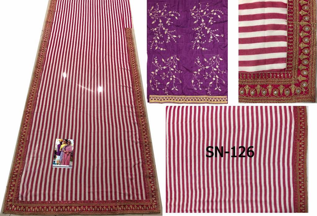 Designer georgette printed saree