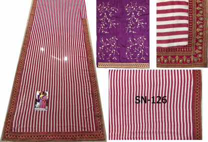 Designer georgette printed saree