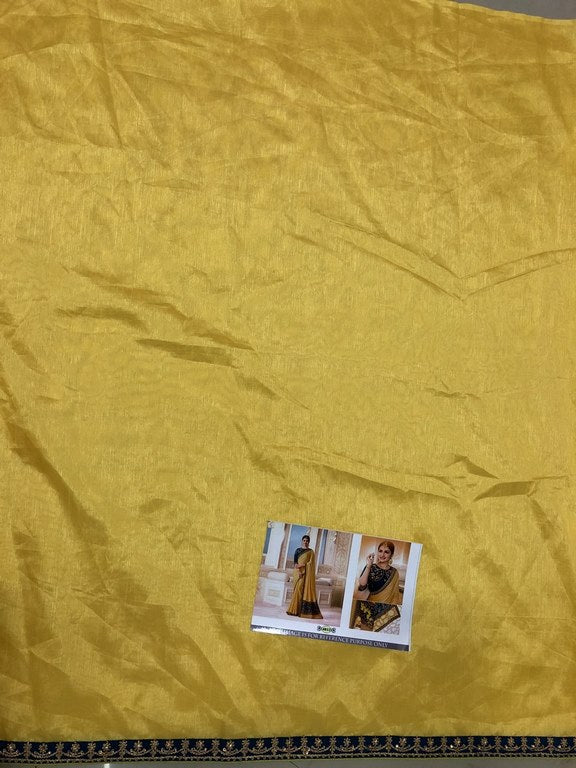 Designer gold embroidered wedding saree