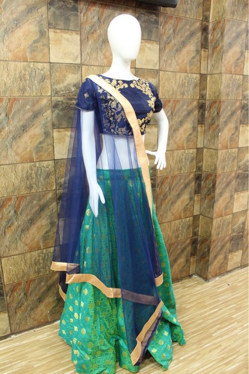 Designer Green embroidered Ceremonial lehenga