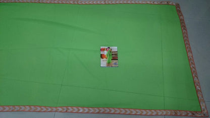 Designer green embroidered ceremonial saree