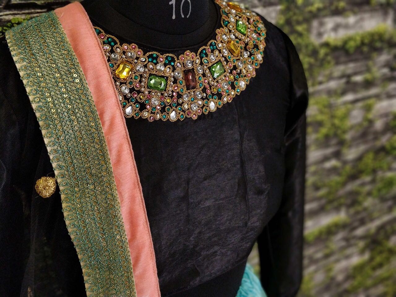 Designer heavy digital printed bridal wedding lehenga