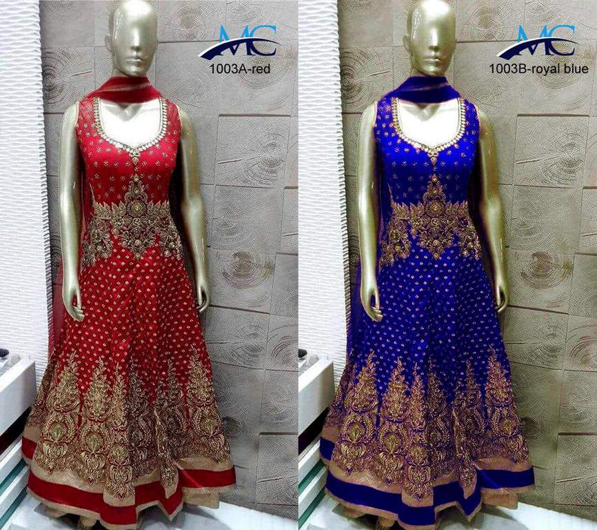 Designer Heavy embroidered anarkali suit
