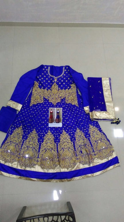 Designer Heavy embroidered anarkali suit