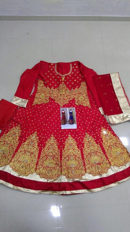 Designer Heavy embroidered anarkali suit