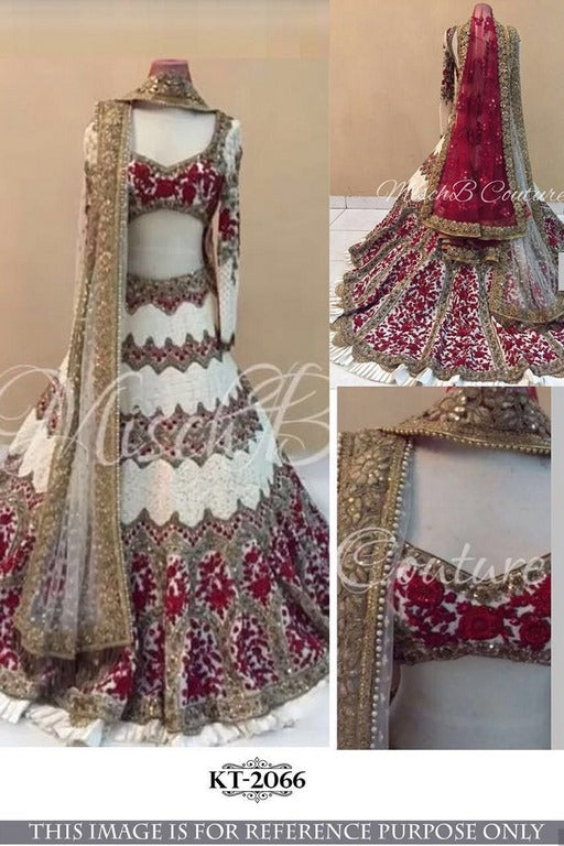 Designer heavy embroidered bridal lehenga