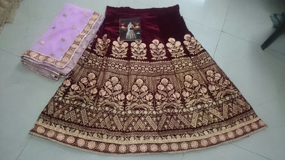 Designer heavy embroidered bridal lehenga